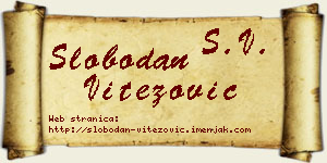Slobodan Vitezović vizit kartica